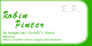 robin pinter business card